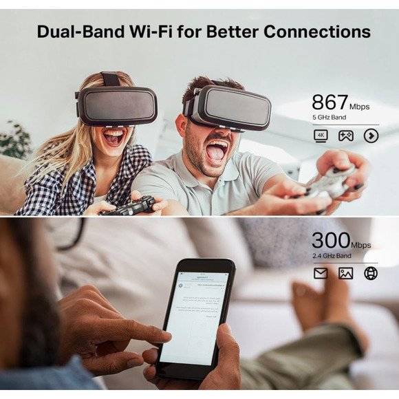 TP-Link WiFi Router AC1200 (Archer A54) Dual Band/MU-MIMO/Extender/Access Point - Picture 3 of 10